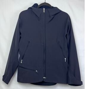 NAU Womens Size Small Gray Zip Front Long Sleeve Hooded Jacket